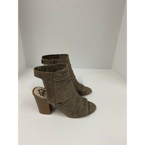 Fergalicious Womens Jymboree Fabric Open Toe Casual Strappy, Doe, Size 10.0